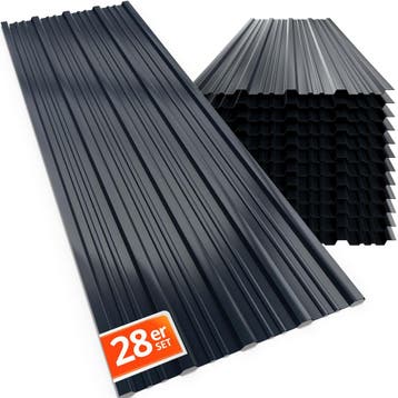 Trapezium Dakplaten 28 Stuks Antraciet 110x46cm, Verzenden, Nieuw