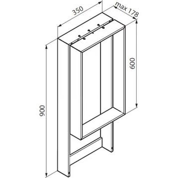 Planchet Novellini Kuadra voor Douchewand 90x35x18 cm Mat, Ophalen of Verzenden, Nieuw