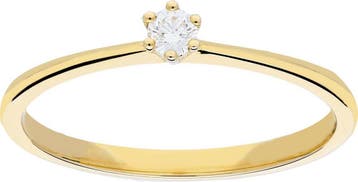 Glow ring met diamant solitaire - 1-0.07ct G/SI - geelgoud, Sieraden, Tassen en Uiterlijk, Ringen, Verzenden, Nieuw