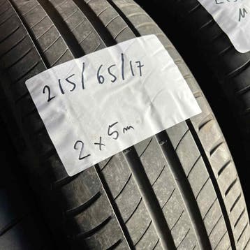 2 x Michelin Primacy 3 215-65-17 Zomerbanden 5mm, 17 inch, Ophalen of Verzenden, Band(en), Personenwagen