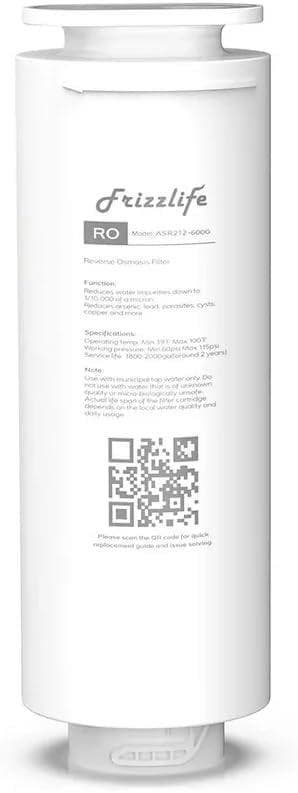 Frizzlife ASR212 RO-filter | Retourdeal 54% Korting, Ophalen of Verzenden, Gebruikt, Elektrische waterontharder