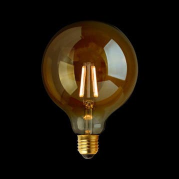 Filament LED Lamp Globe XL Gold Ø125 mm E27 3.5W, Nieuw