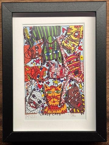 James Rizzi (1950-2011) - Crazy Cats