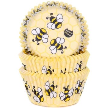 Cupcake Vormpjes HoM Bijtjes 50x33mm. 48st., Hobby en Vrije tijd, Verzenden, Nieuw