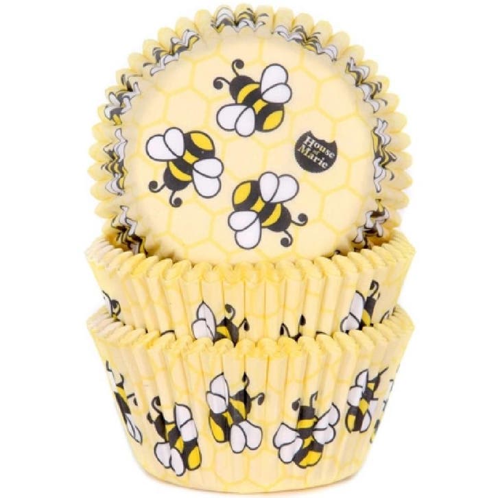 Cupcake Vormpjes HoM Bijtjes 50x33mm. 48st., Hobby en Vrije tijd, Taarten en Cupcakes maken, Nieuw, Verzenden