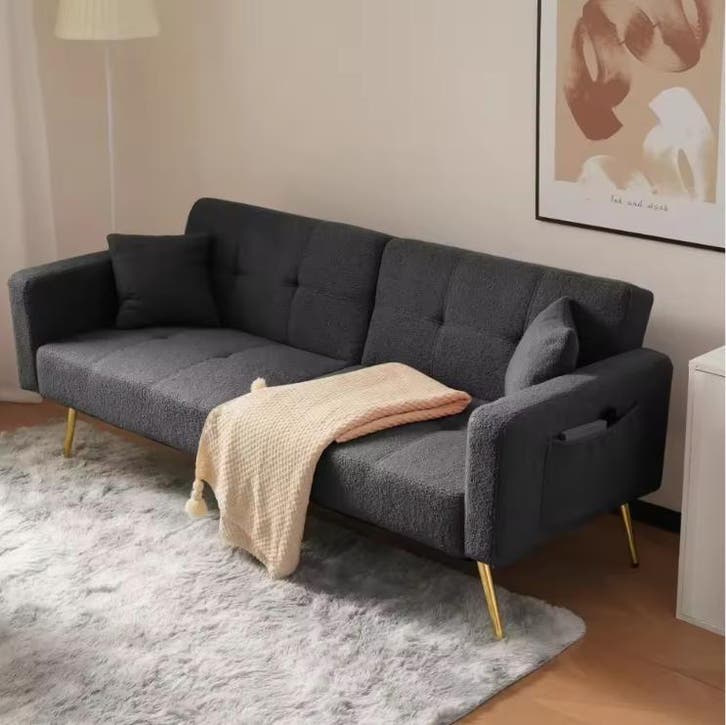 Verstelbare Multifunctionele Sofa Bed met GoudenPoten en Kus, Huis en Inrichting, Slaapkamer | Slaapbanken, Nieuw, Verzenden