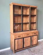 Industriële Buffetkast | 150cm breed | Massief teakhout |, 200 cm of meer, 150 tot 200 cm, Teakhout, Nieuw