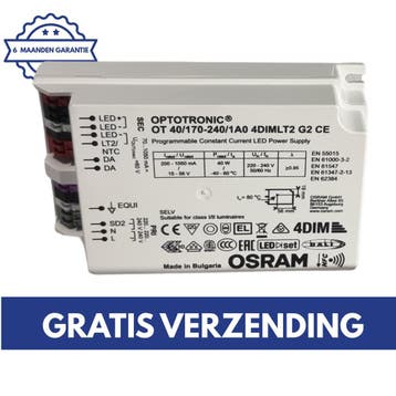 Osram Optotronic OT 40/170-240/1A0 4DIMLT2 G2 | LED Driver, Doe-het-zelf en Verbouw, Elektra en Kabels, Verzenden, Zo goed als nieuw