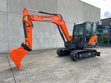 Veiling: Midigraafmachine Doosan DX55-9C Diesel 2017, Ophalen, Graafmachine