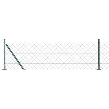 vidaXL gaashek met betonnen voetstuk 10 x 0,6 m PVC-Coated, Verzenden, Nieuw, IJzer