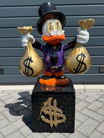 Daluxe Art - 1999 • XXL Uncle Scrooge Display – 95 cm