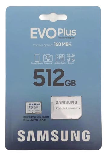 Samsung EVO Plus Micro SD 512GB - Nieuw/Ongeopend, Verzenden, Refurbished