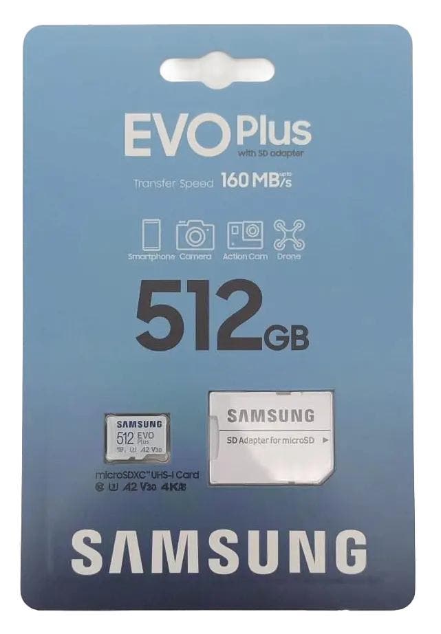 Samsung EVO Plus Micro SD 512GB - Nieuw/Ongeopend, Computers en Software, Harde schijven, Refurbished, Verzenden
