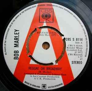vinyl single 7 inch - Bob Marley - Reggae On Broadway, Cd's en Dvd's, Vinyl Singles, Verzenden, Zo goed als nieuw, 7 inch, Overige genres