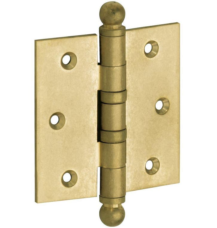 Kogellagerscharnier 89x89 rechte hoek bol messing antiek, Doe-het-zelf en Verbouw, Overige Doe-het-zelf en Verbouw, Verzenden