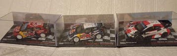 IXO 1:43 - Model raceauto (3) - Ford Fiesta WRC / Citroën C3, Nieuw