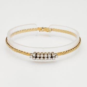 Armband - 18 karaat Geel goud Diamant (Natuurlijk), Sieraden, Tassen en Uiterlijk, Nieuw