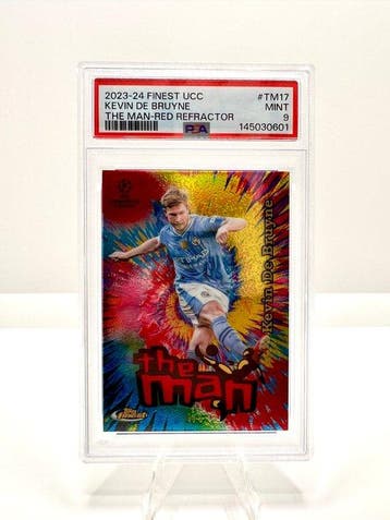 Topps Finest UEFA Kevin De Bruyne SSP 2023 #TM-17 Red The, Nieuw