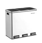 Nieuwe Pedaalemmer met Afvalscheiding – 3-vaks Prullenbak, Huis en Inrichting, Woonaccessoires | Prullenbakken, Verzenden, Nieuw