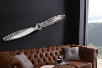 Authentieke wanddecoratie SCREW II 110cm zilveren, Ophalen of Verzenden, Nieuw