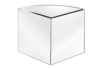 Tafelstandaard Hoekmodel Met Ronding 15 Cm Hoog, Verzenden, Nieuw in verpakking, Etalage