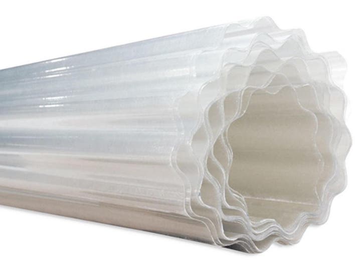 Golfplaat op rol polyester 76/18 waterafloop 100 cm, Doe-het-zelf en Verbouw, Glas en Ramen, Verzenden