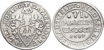 6 Mariengroschen 1689 Hildesheim-stadt, Verzenden