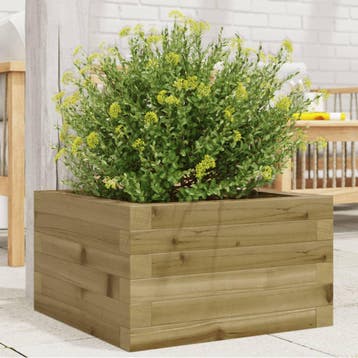 vidaXL Plantenbak 40x40x23 cm geïmpregneerd grenenhout, Minder dan 30 cm, Verzenden, Minder dan 60 cm, Nieuw