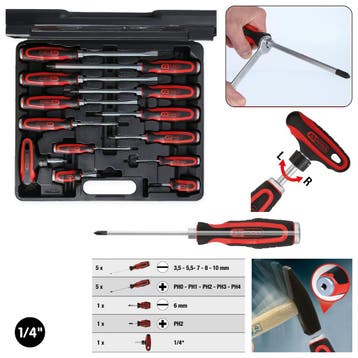 KS Tools Schroevendraaierset met Slagkap 13-delig, Auto diversen, Verzenden, Nieuw