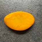 Oud natuurlijk wit patroon Baltisch amber, gehele steen