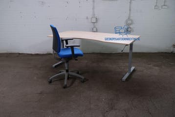 Cockpit Bureau – Ahorn Blad, Grijs Frame, Slinger, Overige typen, Gebruikt, Verzenden, Overige merken