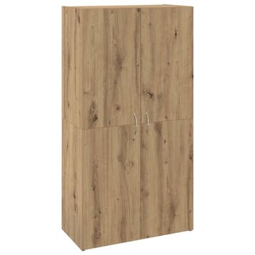 Boekenkast 60x115cm Eiken | Tweedekansje | OP=OP, 100 tot 150 cm, Rustiek, Meerdere deuren, Zo goed als nieuw