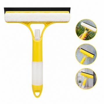 Nexxt Raamwisser 3-in-1 met Sprayfles - Geel/wit, Verzenden