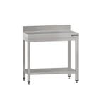 GGM Gastro | RVS werktafel ECO - 700x700mm - met onderschap, Verzenden, Nieuw in verpakking, Meubilair