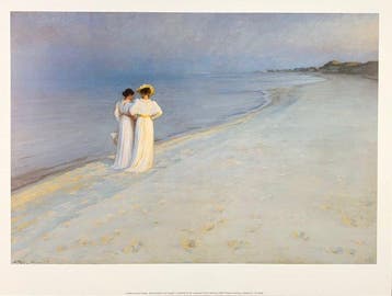 Peter Severin Kroyer (After) - Summer evening at Skagen -