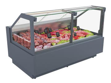 Rose koeltoonbank B187,5xD118xH125cm - antraciet, Nieuw in verpakking
