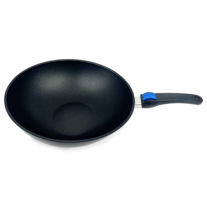 Eurolux Wokpan - 32 x 36 cm - gietijzer - keramisch, Huis en Inrichting, Keuken | Potten en Pannen, Overige typen, Verzenden