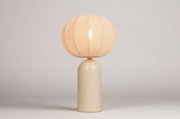 Rietveld Tafellampen - Beige, Zand - Stof, Metaal, Verzenden, Nieuw