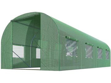 Plonos Tuintunnel - 3 x 4,5 m - 8 ramen met horren - 13,5 m2, Verzenden, Nieuw