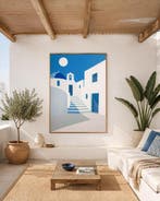 Nelson F. León - Nocturno Mediterráneo XL, Antiek en Kunst