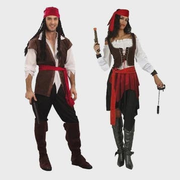 Piraten Kostuum Captain Jack Sparrow Stijl - Heren & Dames -, Verzenden, Nieuw