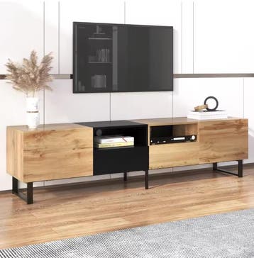 TV-meubel 190 cm – Lowboard met deuren, lades en opbergruimt, Verzenden, Nieuw