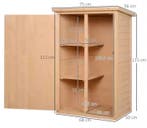 Houten Tuinopbergkast - Gereedschapskast met Plank 75x56x115, Verzenden, Nieuw