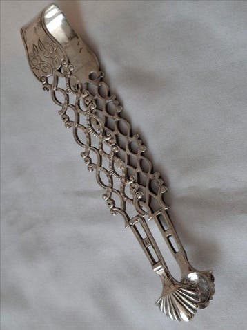 Tang - .833 zilver - 1800-1850 - Zilveren Kandij Tang., Antiek en Kunst