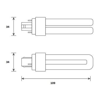 Bailey LED PL-C 4.5W/840/2P | vervangt Philips PL-C 10W/8..., Ophalen of Verzenden, Nieuw