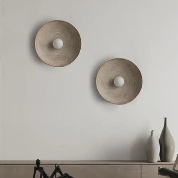Retro Ronde Wandlamp - Stijlvolle Decoratie voor Binnen en C, Verzenden, Nieuw