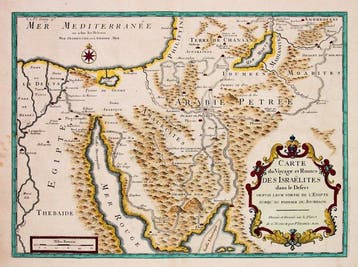Israël - Middle East; Calmet - Carte du Voyage et Routes Des, Nieuw
