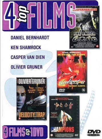4 Top Films op 1 DVD Bloodsport, Champions, The Omega Code,, Verzenden, Nieuw in verpakking, Actie