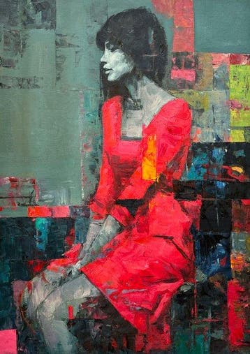 Irene Caligo (1979) - L’urlo oltre il cremisi, Antiek en Kunst