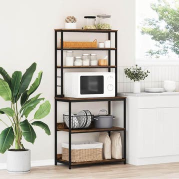 vidaXL Keukenplank 5-laags 80 x 40 x 168 cm Bewerkt hout, Minder dan 50 cm, Verzenden, Nieuw, 150 tot 200 cm